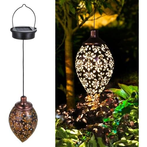 Solar Light LED Lantern Garland Waterproof garden light Hanging Outdoor Fairy Lights for Solar Lamp Garland Garden Decoration