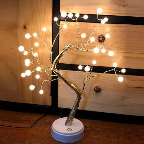 36 108 LEDs Flower Cherry Blossom Tree Light Copper Wire DIY Bonsai Tree Table Desk LED Branch Light For Home Bedroom Decor