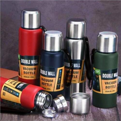 500ml Stainless Steel Beer Tea Coffee Thermos Bottle Portable Leak Proof Travel Vacuum Drinking Cup Heat Insulated Water Bottle