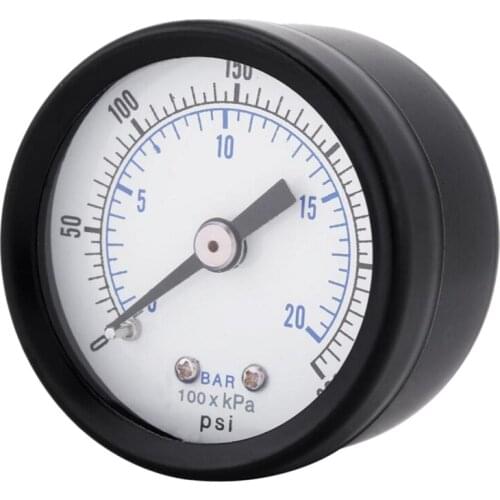 Ts-40 1/8 Inch Mini Pressure Gauge For Fuel Air Oil Liquid Water 0-20Bar / 0-300 Psi Pressure Tester Meter Pressure Test Tools