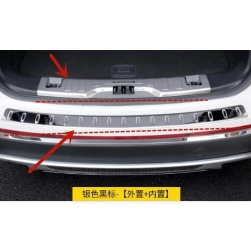For Ford EDGE 2015-2019 High-quality stainless steel Trunk threshold cover Scratch protection Car styling