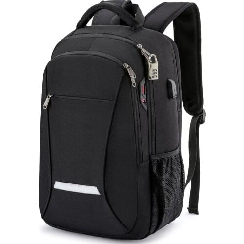 Xqxa Wholesale Business Backpack USB Mens Fashion Versatile Student Schoolbag Multifunctional 15.6-inch Laptop Bag RFID
