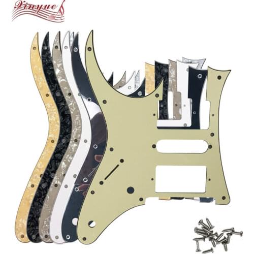 Pleroo Guitar Parts For Left Handed MIJ Ibanez RG2550Z Guitar Pickguard Humbucker HSH Pickup Scratch Plate with 10 hole screws
