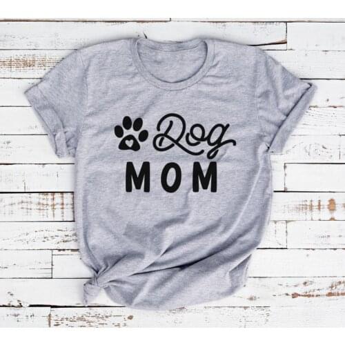 ZBBRDD Dog Mom Mama Mother Womens letter T-shirt Funny Creative Cotton Leisure Tshirt Top Tees Drop Shipping y2k top goth