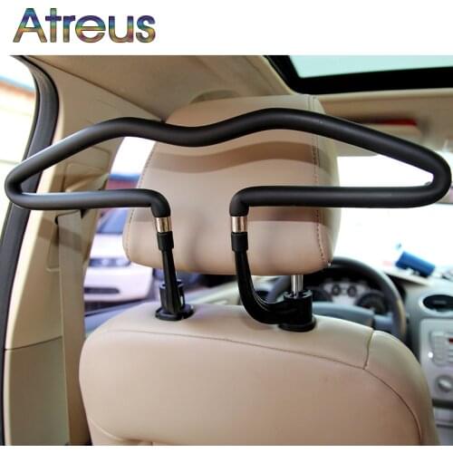 Atreus Car Hanger Clothes Rack Headrest Stainless For BMW E46 E60 Ford focus 2 Kuga Mazda 3 cx-5 Volkswagen Polo Golf 4 6 GTI