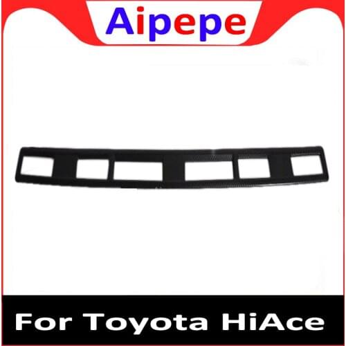 Car Styling ABS Carbon Fiber Rear Seat AC Air Vent Trim Cover Sticker for Toyota Hiace Granvia Commuter 2019 2020