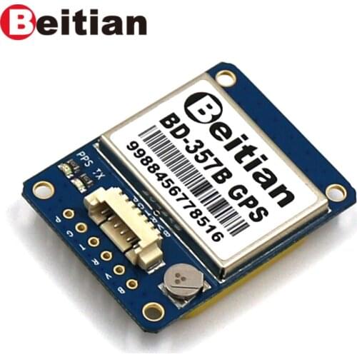 BEITIAN IPC GPS+BDS Module RS232 9600bps 4M FLASH 1Hz 1.25mm 6pins connector 5.0V BD-357B
