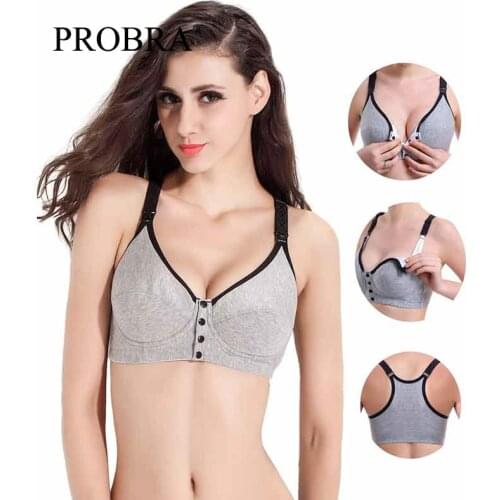 PROBRA BreastFeeding Maternity bras for Feeding Pregnant pregnant underwear women soutien gorge allaitement cotton Nursing Bras