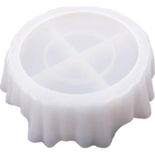 H9ED Irregular Flower Pot Shelf Tray Epoxy Resin Mold Storage Box Silicone Mould DIY Crafts Jewelry Contanier Casting Tool