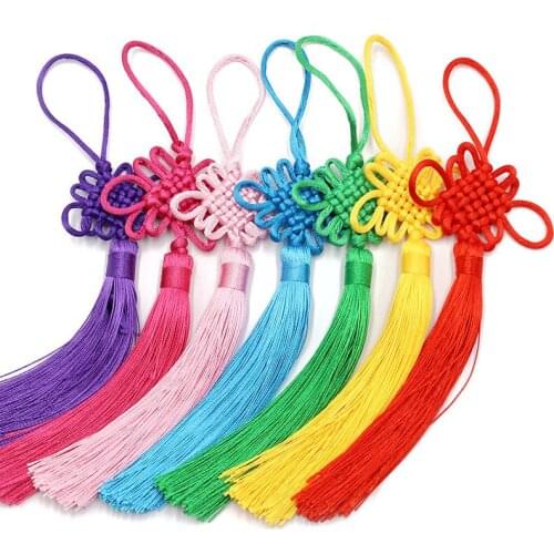 Chinese Knot Tassel silk fringe bangs flower tassel trim decorative Garment for curtains home decoration accessories