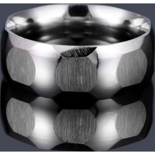 New Arrival Fashion Jewelry Ring Men Stainless Steel Simple Classic Irregular Rings For Women Stainless Steel Gift For Boy Girl