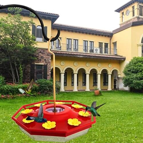 8-Hole Hummingbird Feeder Pet Bird Supplies Dispenser Bottle Drinking Cup Bowls For Outdoors Courtyard Bird Water Fountain 2021