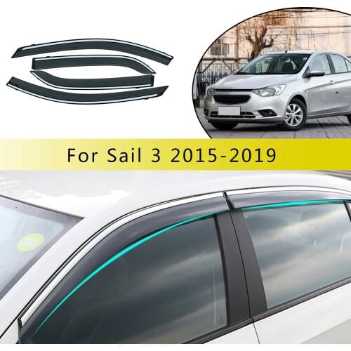 For Chevrolet Sail Sedan 2015 2016 2017 2018 2019 Window Weather Sun Rain Visor Shield Deflector Guard Car Styling Accessories