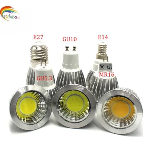 E27 LED E14 Lamp GU5.3 Spotlight Lights 9W SpotLight Bulb 220V COB Lampara LED MR16 DC12V Bombilla GU10 led Ampul Home Lighting