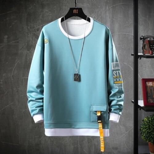 2021 Autumn Spring Men Sweatshirt Harajuku Hoodies Hoody Casual Letter Print Hoodie Streetwear Clothes