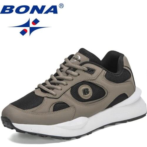 BONA 2021 New Designers Popular Sneakers Men Casual Shoes Adult Leisure Footwear Man Party Performance Walking Shoes Mansculino