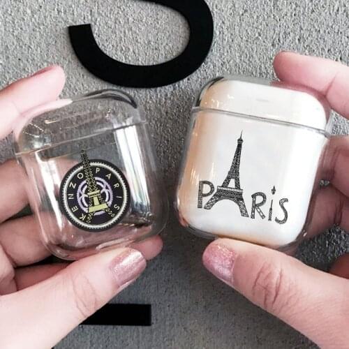 Eiffel Towe Luxury Soft silicon Case For Apple Airpods 1/2 Case Paris Landmark Clear Headphone Protective Cover For Airpods Case