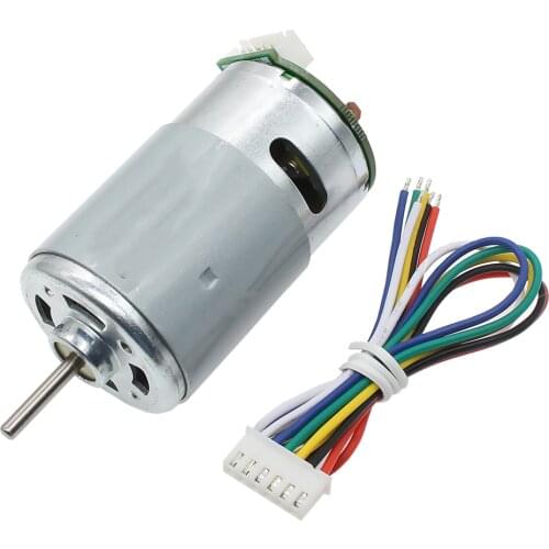 RS-555 Permanent magnet DC Hall encoder motor 6V 12V 24V 3900-16000RPM Torque Power Motor