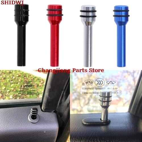 Car Door Lock Interior Lift Status Button Lifting Aluminium Alloy New Universal 2Pcs Pins