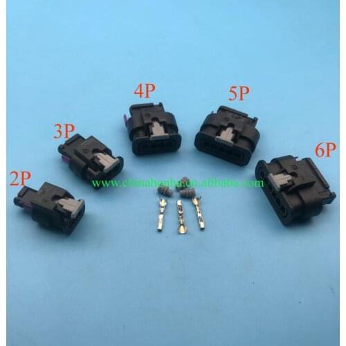 50pcs/lot 2/3/4/5/6 Pin impact sensor connector waterproof auto plugs 4F0973702 4F0973703 4F0973704 4F0973705 4F0973706