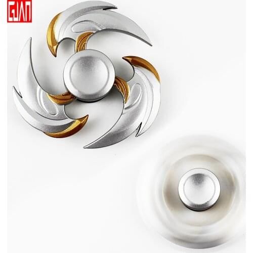 War Goddess Shiver Light Knight Fingertip Top Alloy Rotating Speed Finger Top Metal Toy Cartoon Top Decoration Fingertip Top