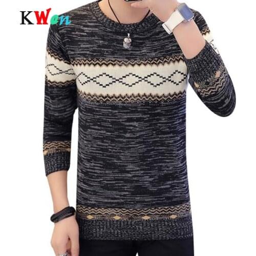 Warm Sweaters And Pullovers For Men Long Sleeve Knitted Sweater High Quality Winter 2018 Male Coat Plus Size 3XL