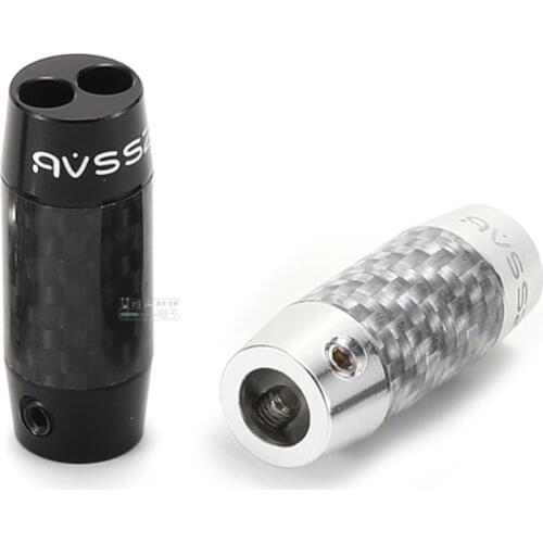 1Pcs Carbon Fiber One Point Two Splitter Slider Headphone Cable Fork Ring Fever DIY 3.5 Audio Cable