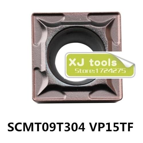 10pcs SCMT09T304 VP15TF/SCMT09T308 VP15TF carbide inserts for SSBCR /SSSCR/SSKCR ,Turning Blades for Steel and Stainless Steel