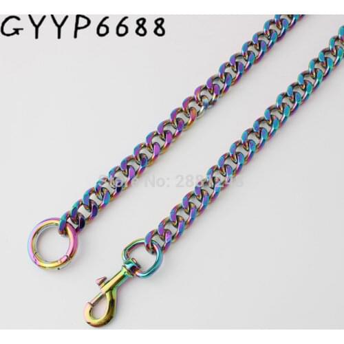 13mm Rainbow Chain Bags Purses Strap Accessory Factory Handbag Shoulder Bags Straps Buckle Plating Cover Wholesale high quality