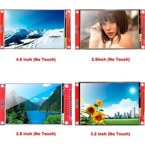 2.2/2.4/2.8/3.2/3.5/4.0 inch SPI Serial TFT LCD Display Screen Module 320*240 480*320 Driver IC ILI9341 ILI9488 ST7796S No Touch