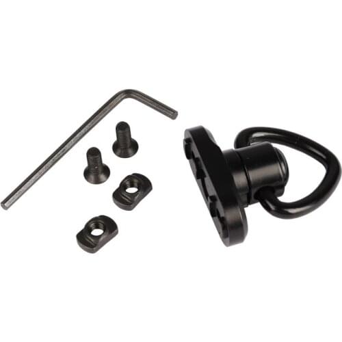 2Pcs Edc QD Release Sling Swivel Mount Ring Rifle Push Button for Weapon with a Sling Swivel Mount Rifle Hunting Accessories ML