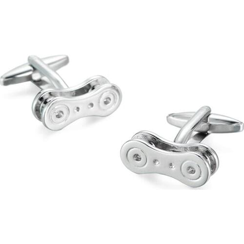 2018 French Shirt cufflinks for mens Bike chain cuff links High Quality abotoaduras top grade Jewelry