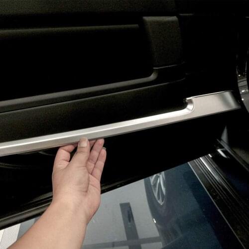 Car Door Inner Decoration Strip Trim 4pcs For Land Rover Range Rover Vogue 2013-2017