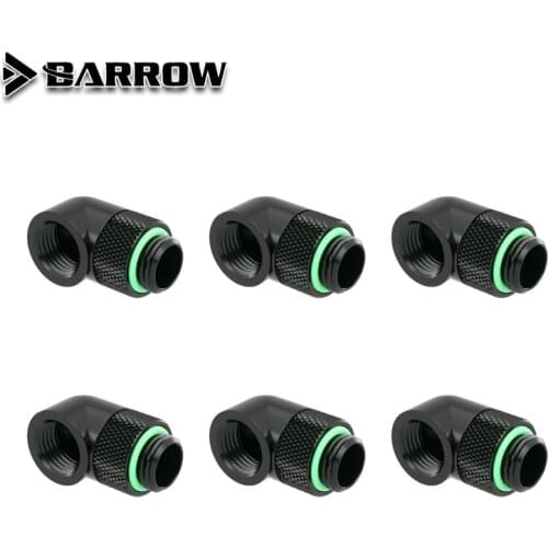 G1/4'' 90 Degree Rotary Hard Tube Fitting Adapter Rotating 90 degrees water cooling Adaptors 4pcs/lot or 6pcs/lot