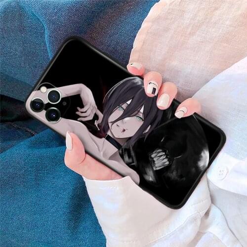 Reze Chainsaw Man Manga Anime Soft Silicone Glass Phone Case for IPhone SE 6s 7 8 Plus X Xr Xs 11 12 Mini Pro Max Samsung Redmi