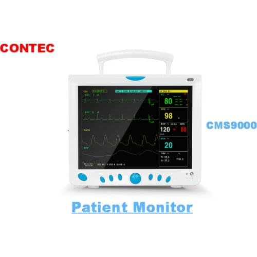 CONTEC Central Monitoring System CMS9000 Multi-Language Waveform Review Display 7-Lead ECG RESP SPO2 NIBP TEMP