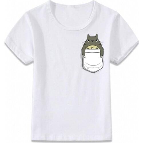 Kids Clothes T Shirt My Neighbor Totoro and The Cat Bus Anime Forest Spirit Boys and Girls Toddler Shirts