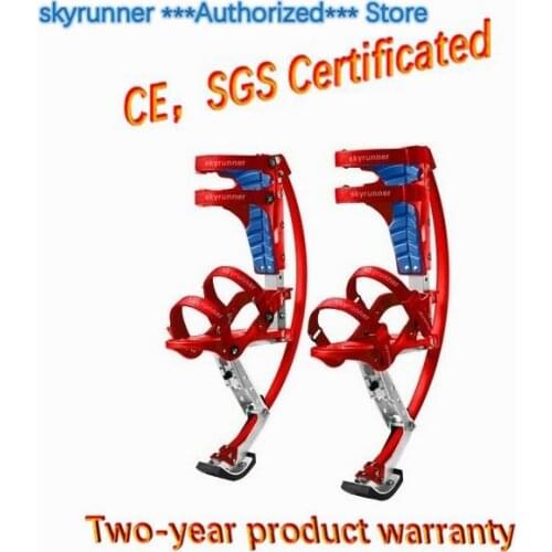 Jump Stilts Children Kids Skyrunner Weight is 44~88lbs/20~40kg Red Color/Exercise Parkour Flying Shoes Fun Fitness
