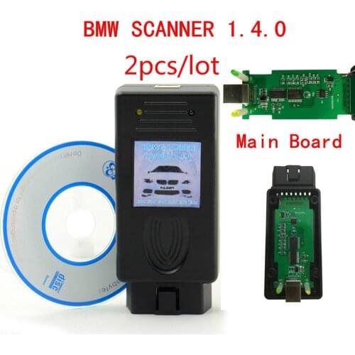 2pcs/lot For Bmw Scanner 1.4.0 Code Reader 1.4 For Old Bmw Obd2 Unlock Version Diagnostic Tool Drop Shipping