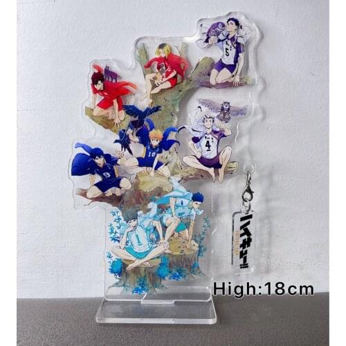 Haikyuu Hinata kageyama Tsukishima Sugawara Kageyama Acrylic Stand Figure Desktop Decor Collection Model Toy Doll Gifts Cosplay