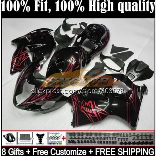 Injection For SUZUKI GSXR1300 Hayabusa 1996 1997 1998 1999 2000 2001 20CL.174 black pink GSXR-1300 CC 02 03 04 05 06 07 Fairing