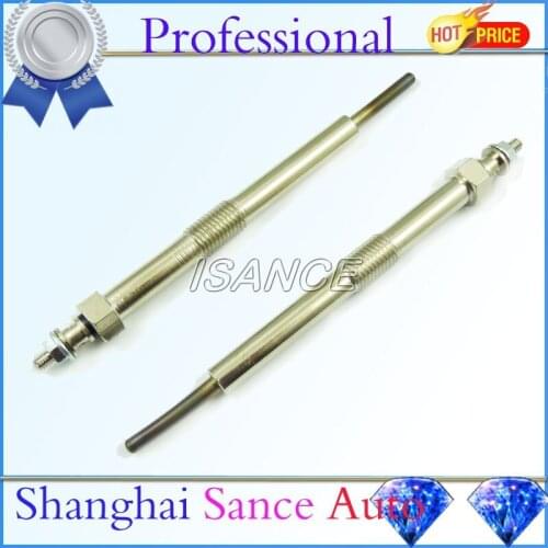 ISANCE Set of 2 Dual Coil Diesel Glow Plug DRX00057 For Chevrolet Silverado GMC Sierra 6.6L LBZ LMM LML 2006 2007 208 2009 2010