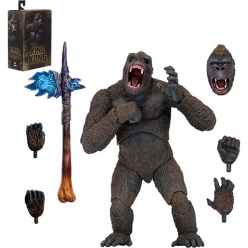King Kong vs. GodAzillas Skull Island Gorilla Monster Figure Model Decoration Childrens Toy Holiday Gift Articulated Joints