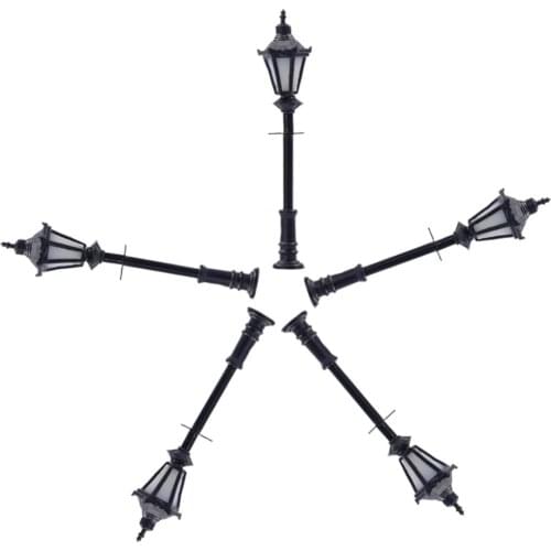 5pcs Model Railway Led Lamppost Lamps Street Lights Z Scale 3cm 12V New LNH03 street led light model outdoor lamp