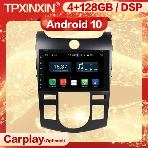 Carplay 2 Din Android 10 Multimedia Receiver For KIA Forte Cerato 2008 2009 2010 2011 2012 GPS Navi Radio Audio Player Head Unit