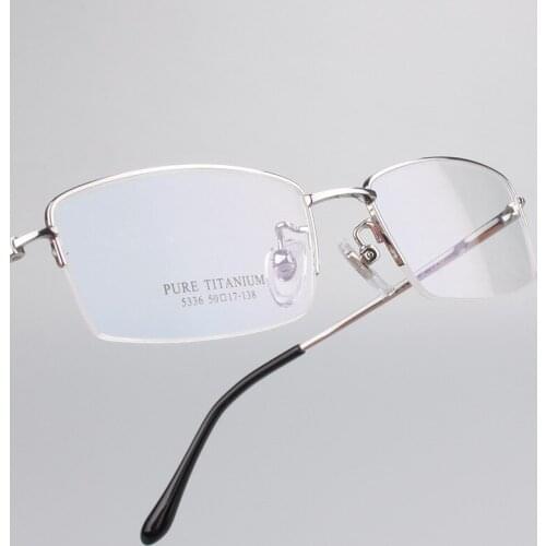 Viodream Pure Titanium Male Eyeglasses Half Frames Myopia Business Prescription Glasses Eyeglass Frame Optical Glasses Frames