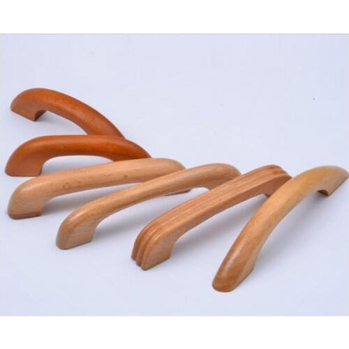 New High Quality Wardrobe Drawer Wooden Handle Modern Cabinet/Shoe Cupboard Door Handle 10Pcs