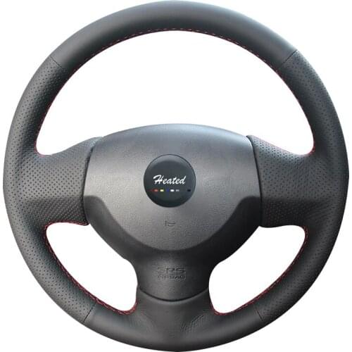 Genuine leather Steering Wheel Cover for Mitsubishi Lancer EX 10 Lancer X Outlander Braid on the steering wheel