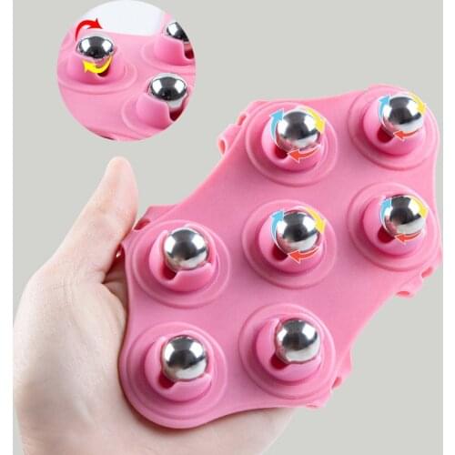 Body Massage Glove Roller Ball Fat Burner Muscle Pain Relief Relax Anti-Cellulite Massager for Back Leg Buttocks Health Care