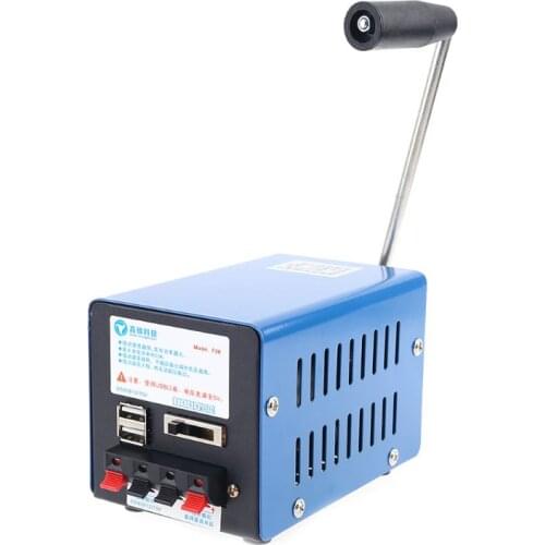 Portable Emergency Generator Inverter Outdoor Multifunction Manual Crank Dynamo